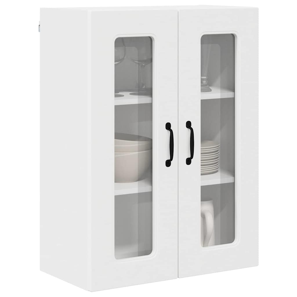 Küchenhängeschrank mit Regal Weiß 60 x 31 x 80 cm Holzwerkstoff
